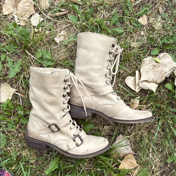 Trouve Shoes - Last chance * Trouvé lace up boots desert double buckle leather